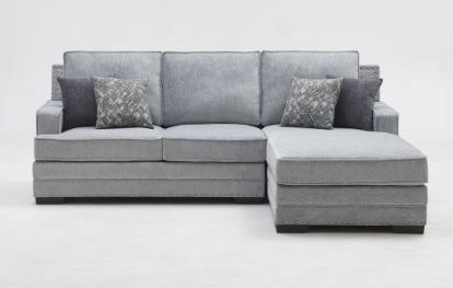Milton Greens Stars 2-Piece Light Gray Right Hand Facing Sectional and Chaise-3