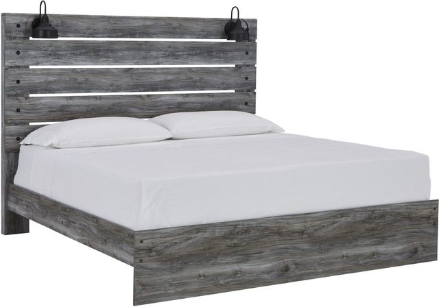 Signature Design by Ashley® Baystorm 5-Piece Gray Queen Panel Bed Set-1