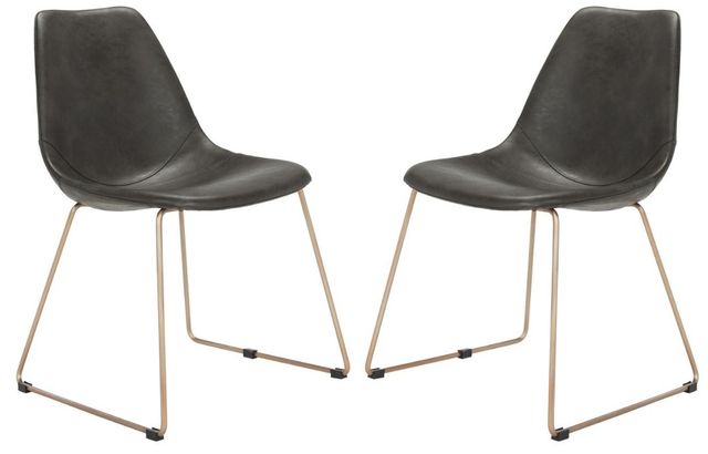 Safavieh Dorian 2-Piece Copper/Gray Dining Side Chair Set-0
