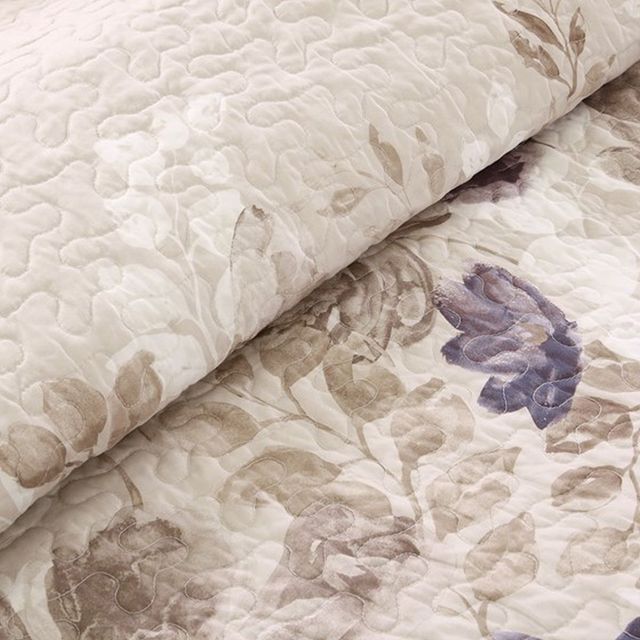 Olliix by Madison Park Taupe King/California King Luna 6 Piece Reversible Coverlet Set-2