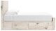 Benchcraft® Lawroy Light Natural King Panel Bed with 2-Drawer Storage-4