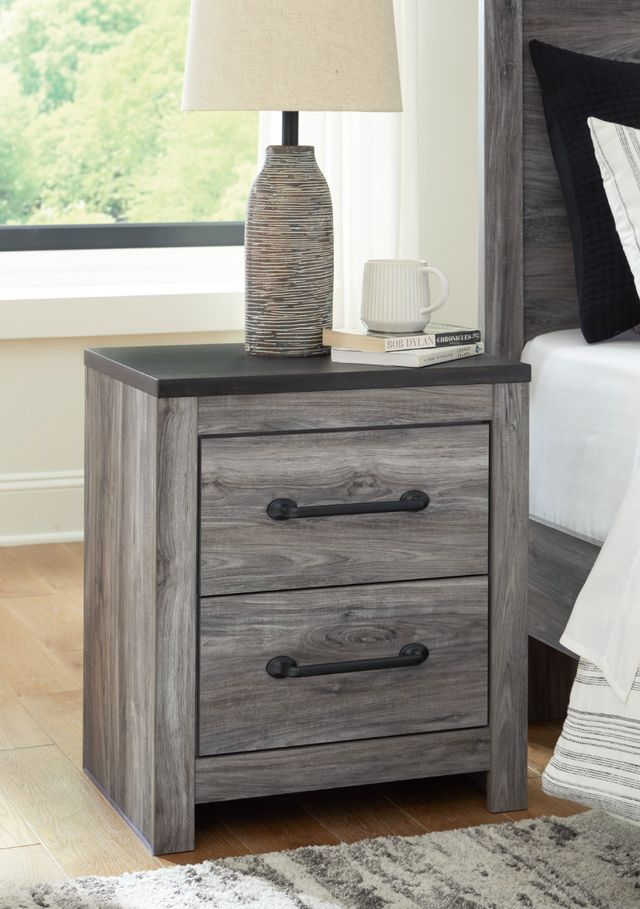 Signature Design by Ashley® Bronyan Dark Gray Nightstand-4