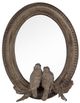 A & B Home Corella Vintage Brown Bird Mirror-1