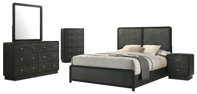 Coaster® Cavelle 5-Piece Black Queen Bedroom Set-0