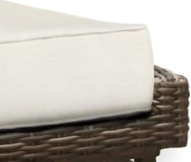 Plank & Hide Zoey Wenge Aluminum/Fabric Outdoor Ottoman-1