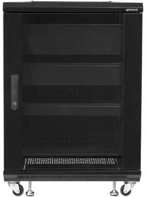 Sanus® Component Series Black 15U Component Rack-3