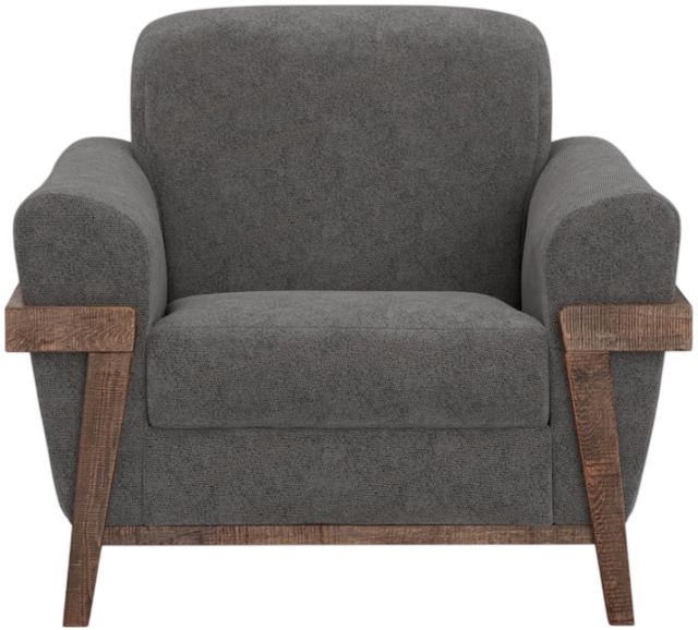 International Furniture Direct Loft Brown Gray Accent Chair-2