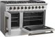 FORNO® Galiano Series Alta Qualita 48" White Pro Style Gas Range-4