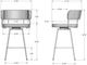 Amisco Customizable Enya Swivel Counter Stool-2