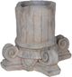A & B Home Aged Gray Classic Greek Ionic-Style Column Decor-2
