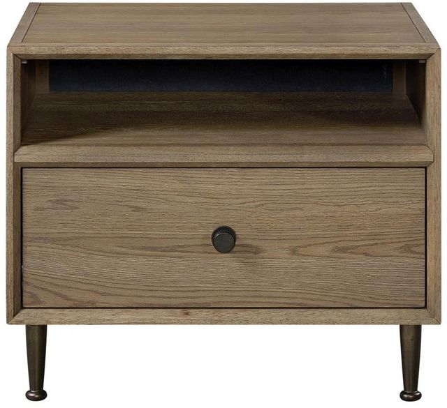 Bernards Linné Wheat Open Drawer Nightstand-2