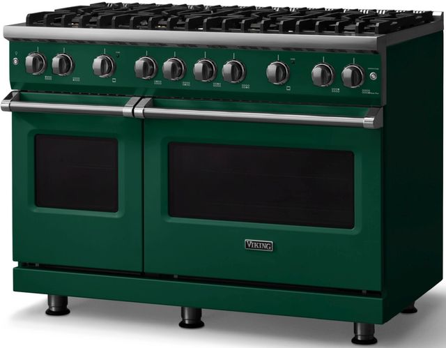 Viking® 5 Series 48" Ivy Pro Style Gas (NG) Range with Polished Chrome Trim-2