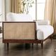 Furniture of America® Alesund Beige/Walnut Chair-2