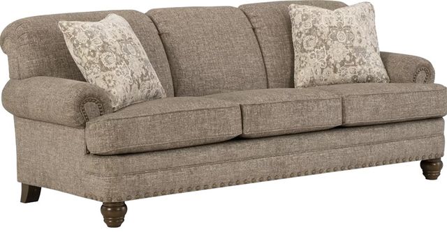 Craftmaster® Customizable Craftmaster Essentials Rolled Paneled Arm Sofa-0