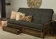 Kodiak Furniture Tucson Linen Charcoal/Rustic Walnut Queen Storage Futon with Mattress-4