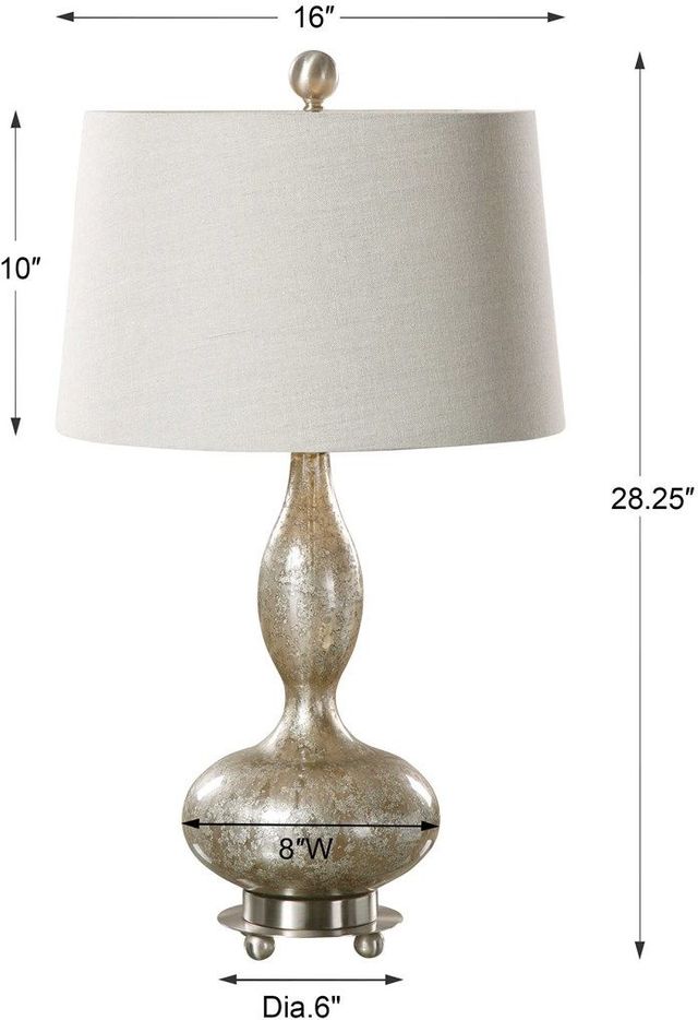 Uttermost® Vercana Brushed Nickel Table Lamp-2