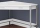 Monarch Specialties Inc. 42"L White and Silver Metal Corner Computer Desk-4