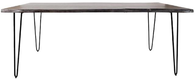 Jofran Inc. Nature's Edge Slate 79" Dining Table with Black Base-2