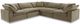 Moe’s Home Collection Clay Classic 5-Piece Desert Sage L-Shaped Modular Sectional-0