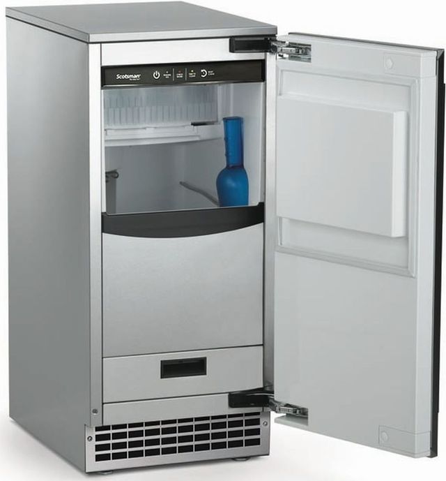 Scotsman® Brilliance® 15" 65 lb. Panel Ready Ice Maker with Drain Pump -1