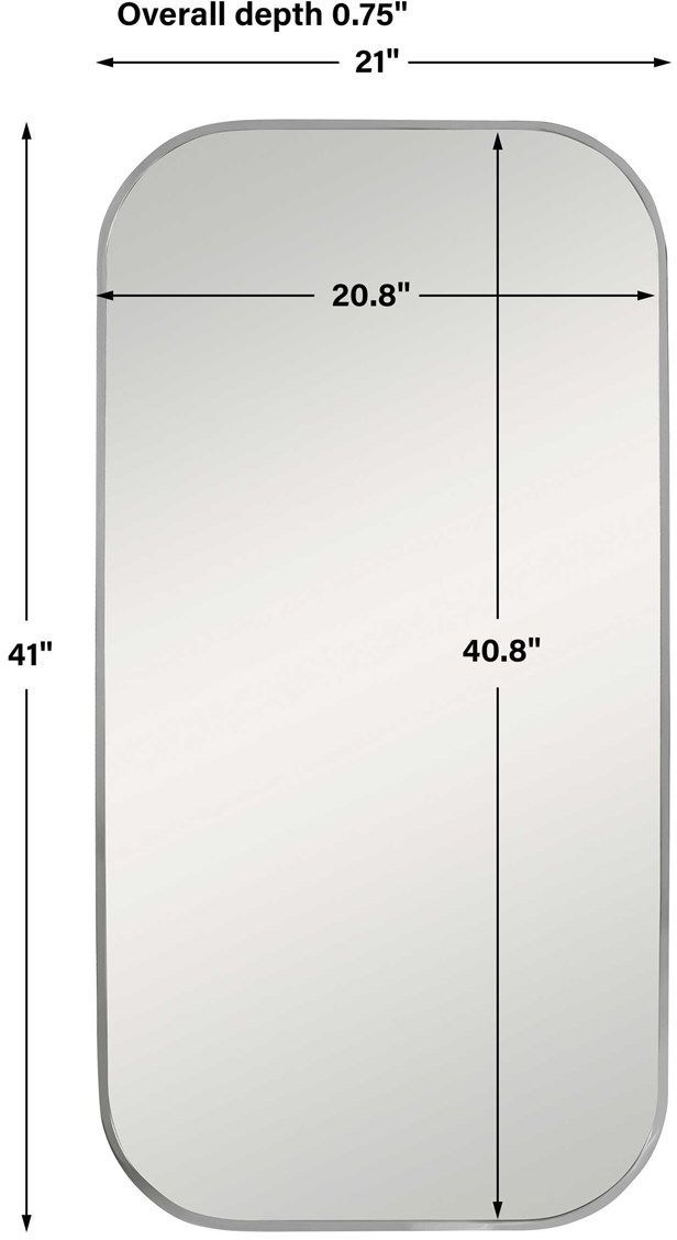 Uttermost® Taft Plated Polished Nickel Mirror-1