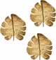 TOV Furniture Gold Set of 3 Leaf Wall Art-0