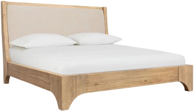 Modus Furniture Brentwood Brioche Queen Upholstered Panel Bed-0