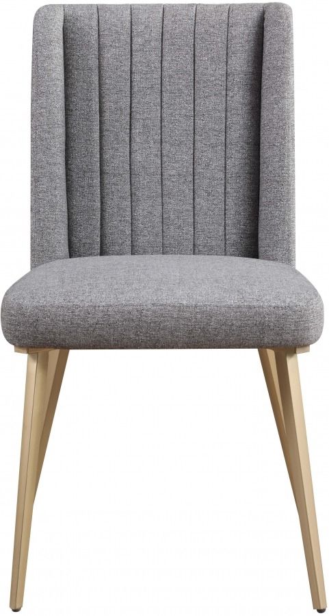 Meridian Furniture Eleanor Cream Linen Dining Chair-2
