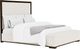 Riverside Furniture Lydia Dark Cabernet Queen Upholstered Panel Bed with Storage-0