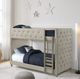 Intercon Addyson Fog Twin/Twin Upholstered Bunk Bed-1