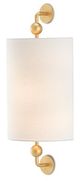 Currey & Company Tavey Contemporary Gold Leaf Wall Sconce-0