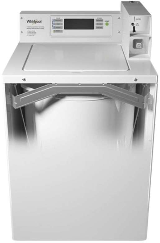 Whirlpool Commercial 3.3 Cu. Ft. White Agitator Top Load Washer-2