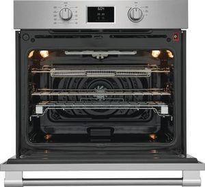 Front view of the Frigidaire Professional® 30" Smudge-Proof® Stainless Steel Single Electric Wall Oven