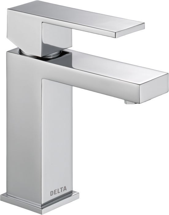 Delta Modern Chrome 7" Single Handle Project-Pack Bathroom Faucet with Drain-0