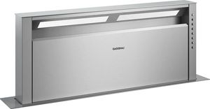 Front view of the Gaggenau 400 series 36" Stainless Steel Downdraft Range Hood