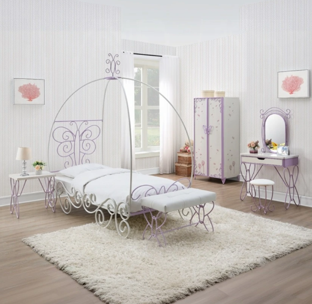 Acme Furniture Priya II Canopy Bed - Thumbnail 3