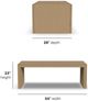 Flexsteel® Waterfall Light Oak Coffee Table-2
