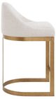 Uttermost® Ira Antique Gold Leaf/Ivory Counter Stool-5