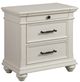 Elements International Slater 4-Piece Antique White King Platform Bedroom Set-5