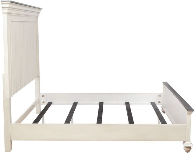 Powell® Carrington Antique White/Brown King Panel Bed-4