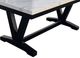 American Wholesale Furniture Shelly White Top Dining Table wityh Black Base-1