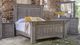 International Furniture Direct Terra Gray 4-Piece Weathered Gray Hand-Rubbed Eastern King Bedroom Set-0