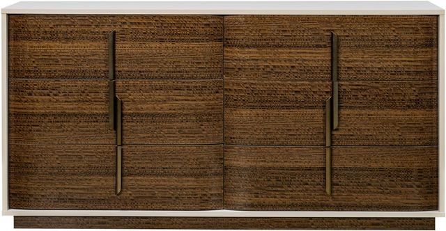 Michael Amini® Pavira Taupe/Walnut Dresser-1