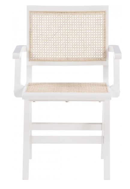 Meridian Furniture Preston White Dining Arm Chair-1
