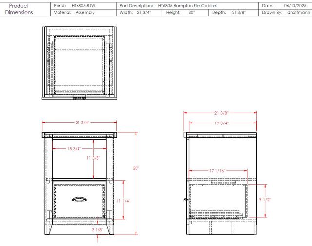 Legends Home Hampton Barnwood/Jasmin White File Cabinet-2