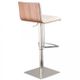 Armen Living Cafe White Adjustable Swivel Bar Stool-1