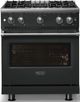Viking® 5 Series 30" Antique Bronze Pro Style Gas (LP) Range with Polished Chrome Trim-4