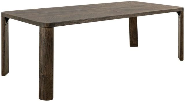 International Furniture Direct Balam Stained Dark Dining Table-0