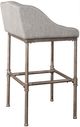 HH2 Home Dillon Gray/Silver Modern Low Profile Wingback Metal Counter Stool-0