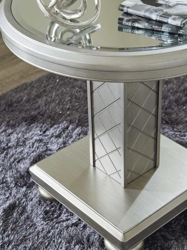 Signature Design by Ashley® Chevanna Platinum End Table-2
